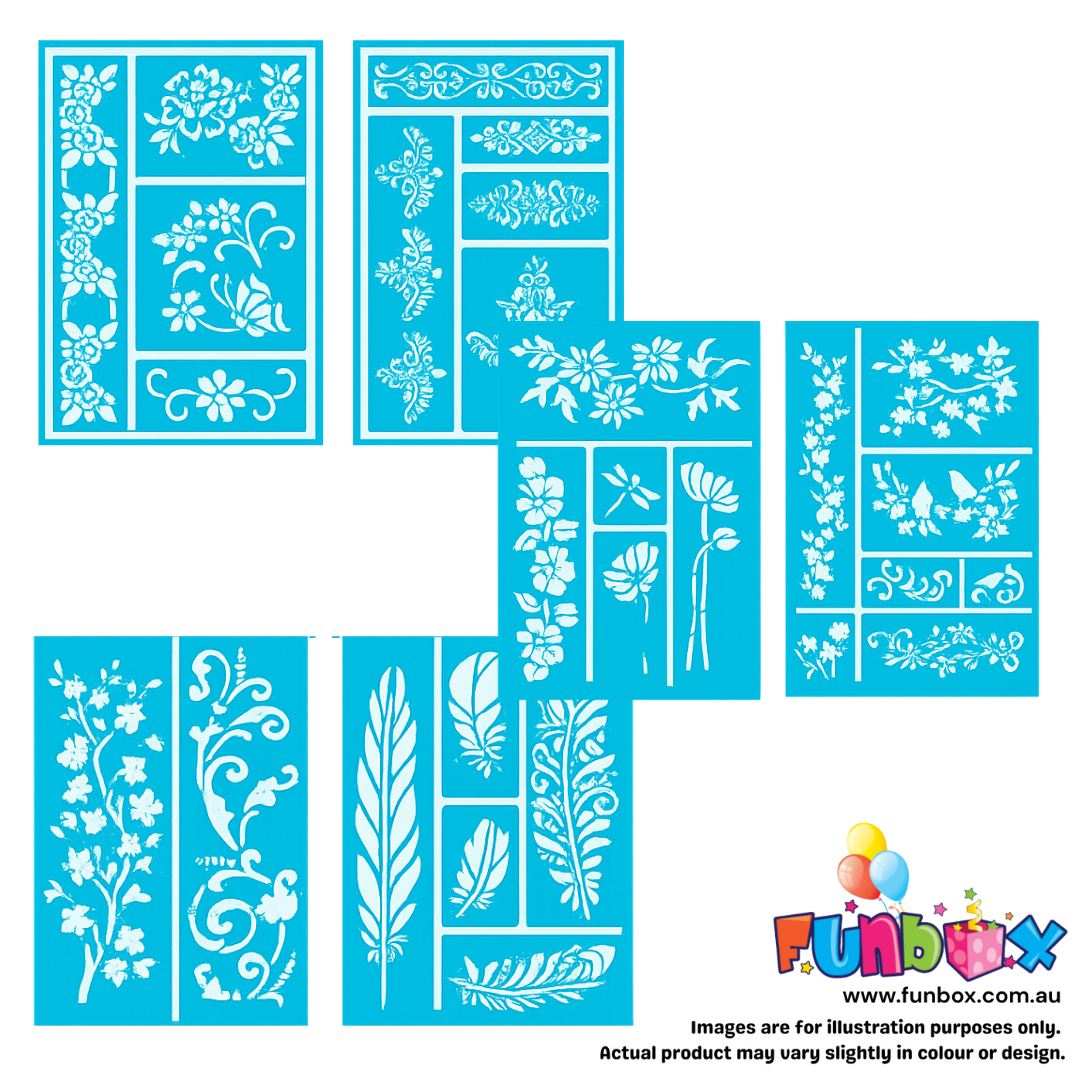 2-Pack Adhesive Pattern Stencils