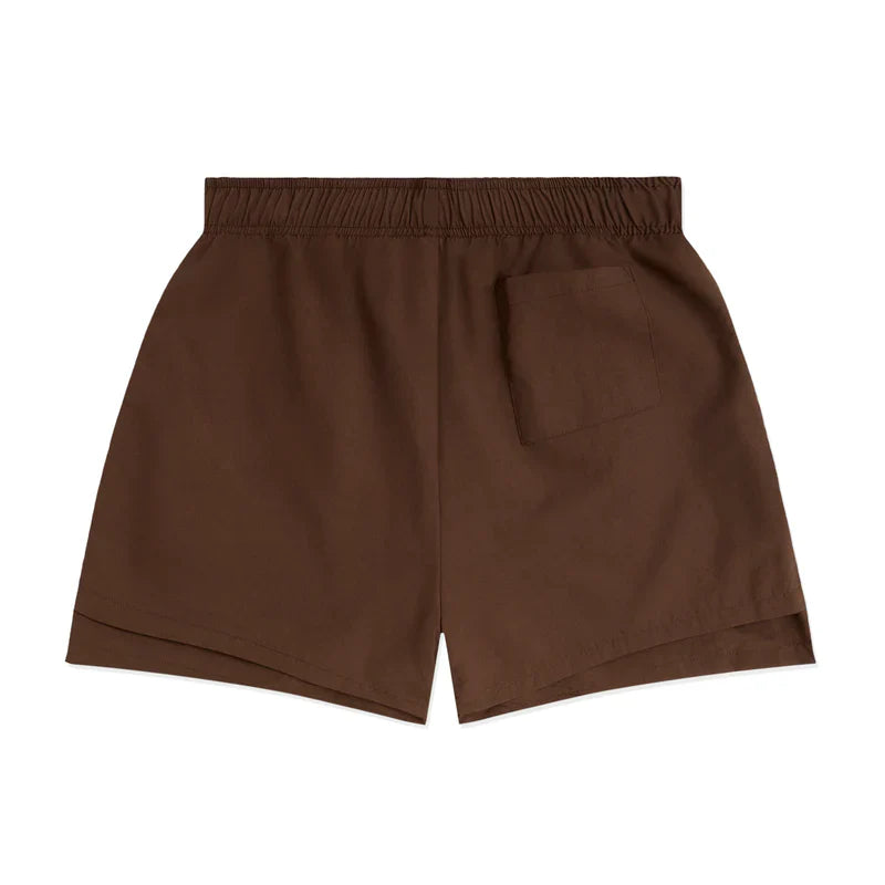 SP5DER OG WEB DOUBLE LAYER  BROWN SHORT