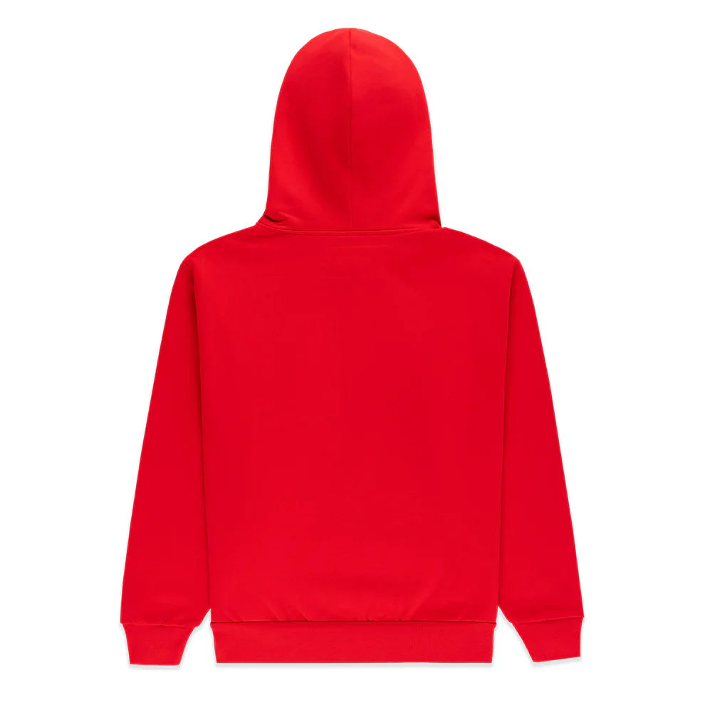 Sp5der Red Studded Web Zip Hoodie