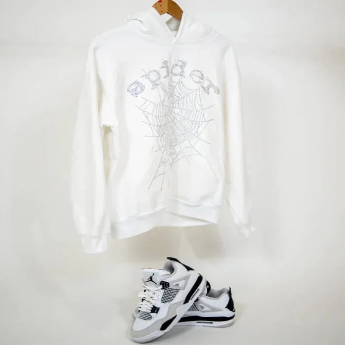 Sp5der World White Hoodie